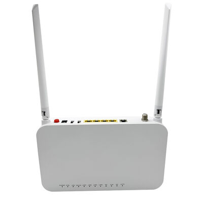 Qualidade FTTH GPON CATV ONU ONT 4GE+ 2.4G 5G WiFi 5dBi 2 Antenna F668V Apoio OMCI Fábrica