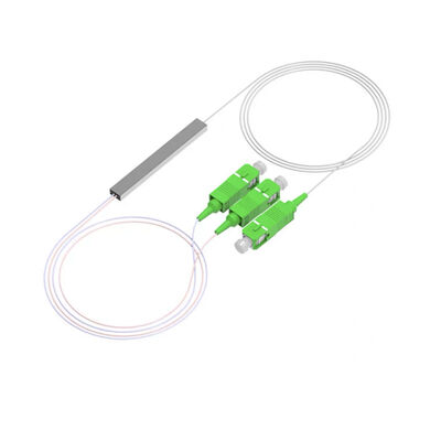Quality Uniform Dispersion Steel Tube PLC Splitter 1x2 1x4 APC UPC Multimode Fiber Splitter factory