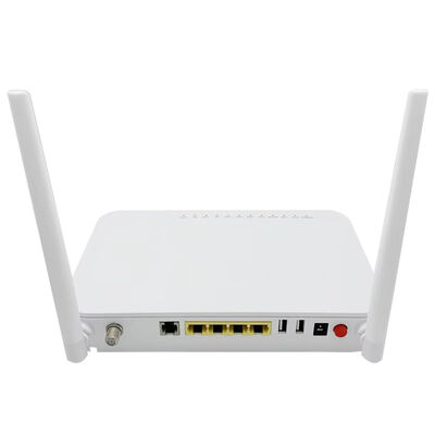 Quality Xpon Ont CATV Gpon F668V 4GE+OMCI 2.4G 5G Dual Band Wifi With Remote Switchable factory